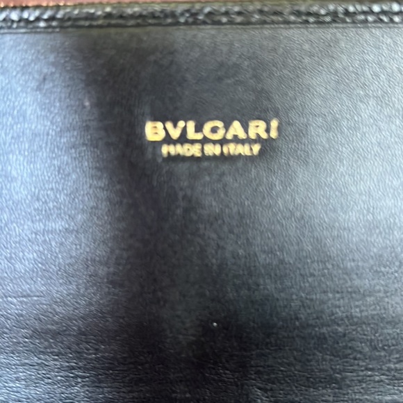 Black Caviar leather Bvlgari full wallet cold hardware - Picture 6 of 12